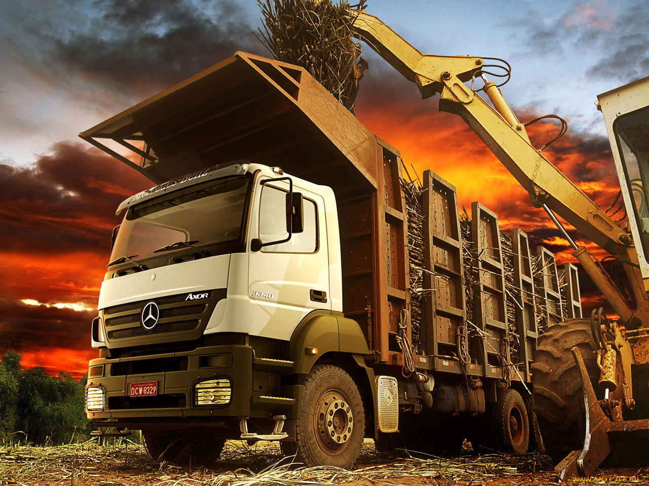 , mercedes, trucks
